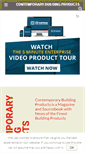 Mobile Screenshot of contemporarybuildingproducts.com