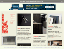 Tablet Screenshot of contemporarybuildingproducts.com